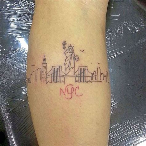 20 Magnificent Skyline Tattoos Skyline tattoo, Tattoos, Nyc tattoo