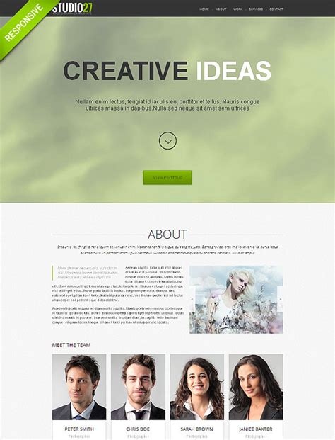 20 OnePage Responsive Templates with Parallax Effect only 19