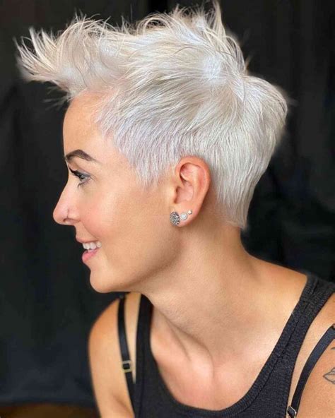 20 Prettiest Platinum Pixie Cuts for Cooler Blonde Crop - Latest Hairstyles