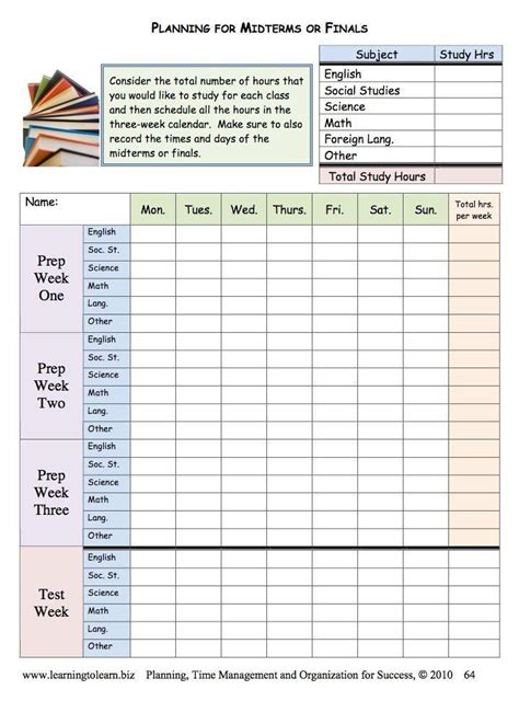 20 Time Management Worksheet Pdf Printable Worksheet Template in 2020