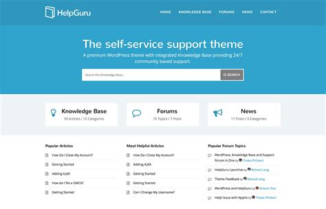 20 WordPress Tech Support/Help Desk Themes & Templates 2020 Colorlib in 2020 Supportive