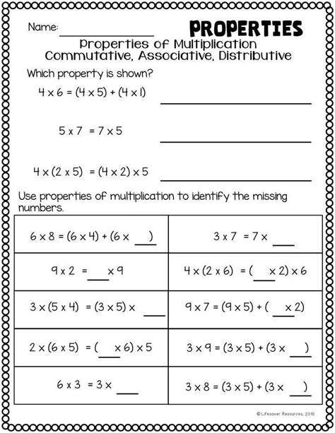 20 Addition And Multiplication Properties Worksheets Properties Of Addition And Multiplication Worksheet - Properties Of Addition And Multiplication Worksheet
