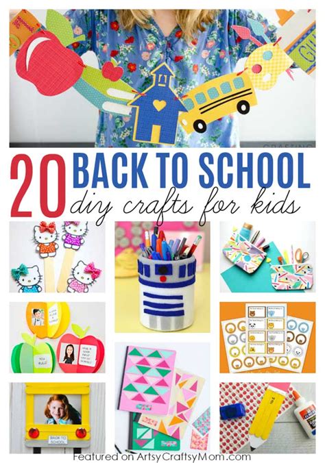 20 Awesome Back To School Crafts For Kids Back To School Kindergarten - Back To School Kindergarten