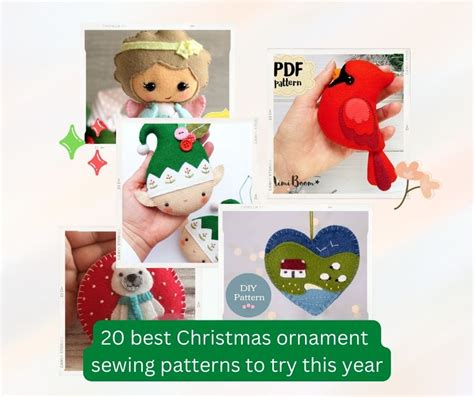 20 best Christmas ornament sewing patterns to try this year