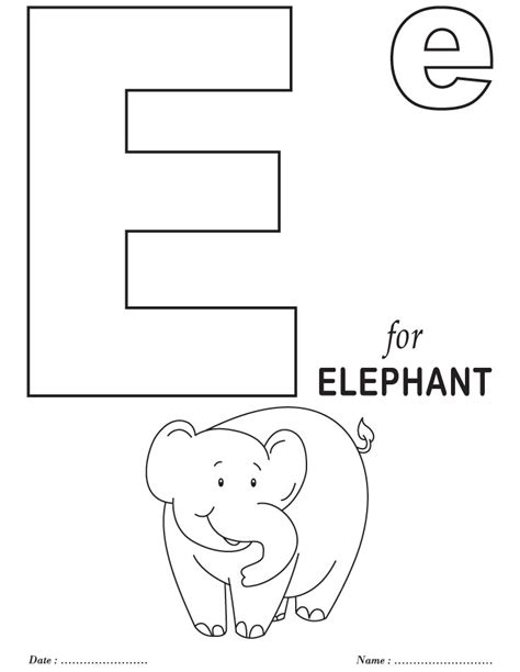20 Best Ideas Letter E Coloring Pages For Letter E Coloring Pages For Toddlers - Letter E Coloring Pages For Toddlers