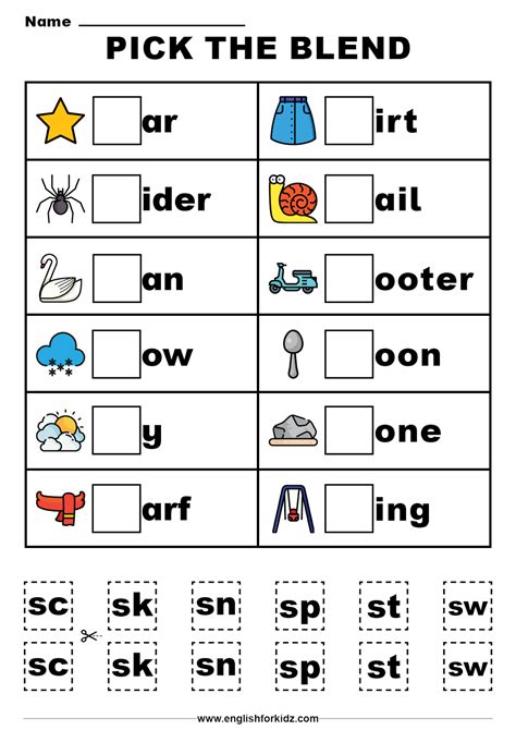 20 Blends Worksheet For First Grade Simple Template First Grade Blend Worksheet - First Grade Blend Worksheet