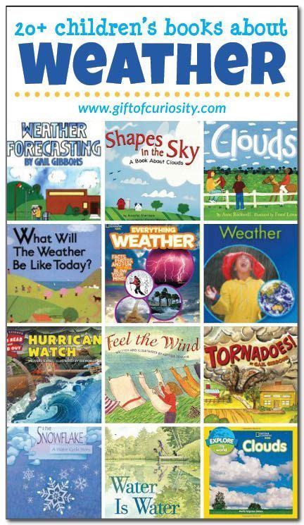 20 Books About The Weather For Kids Gift Weather Books For Kindergarten - Weather Books For Kindergarten