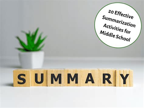 20 Effective Summarization Activities For Middle School Writing A Summary Middle School - Writing A Summary Middle School