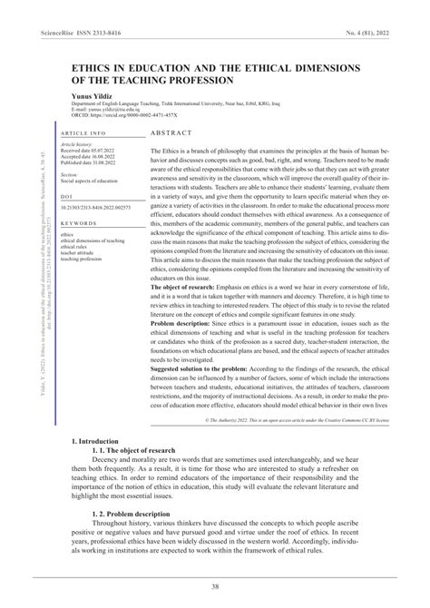 20 ethics of teaching profession pdf free download.  Ethics forms the foundation o...