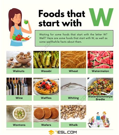 20 Foods That Start With W Pplanter Items Beginning With W - Items Beginning With W