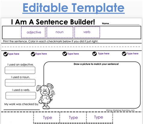 20 Free Building Sentences Worksheets Little Learning Corner 1st Grade Simple Sentences Worksheet - 1st Grade Simple Sentences Worksheet