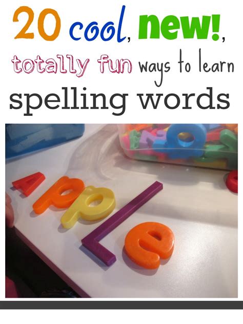 20 Fun Ways To Learn Spelling Words Teach Practice Writing Spelling Words - Practice Writing Spelling Words