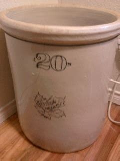 20 gallon stoneware crock Collectors Weekly