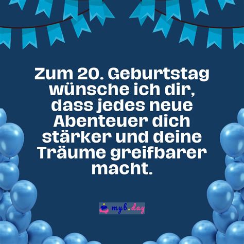 20 Geburtstag Mann