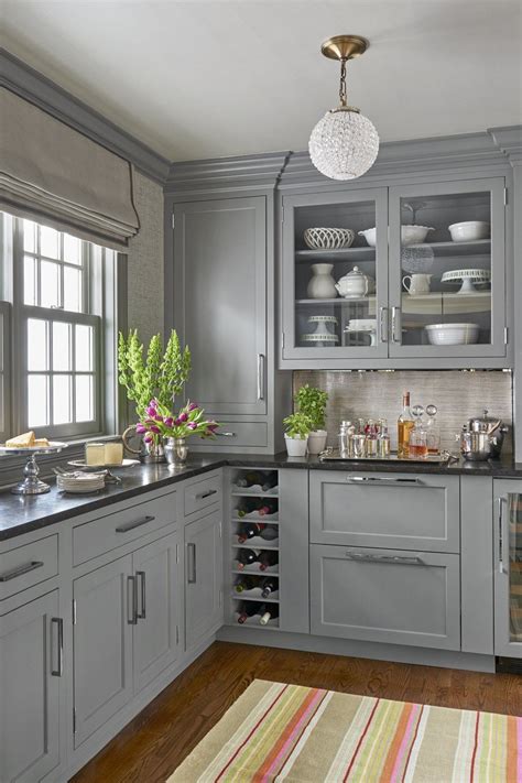 20 Gray Kitchen Cabinets We X27 Re Loving Grey Cabinet Kitchen Designs - Grey Cabinet Kitchen Designs