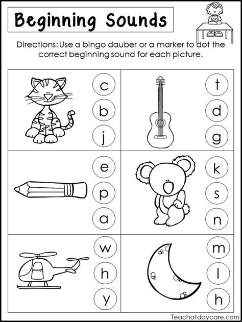 20 Initial Sounds Worksheets For Kindergarten Sound Worksheet For Kindergarten - Sound Worksheet For Kindergarten