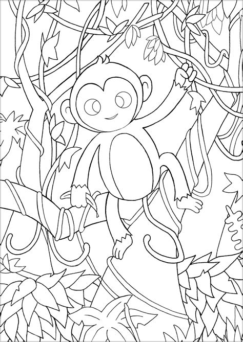 20 Jungle Coloring Pages Free Pdf Printables Jungle Themed Coloring Pages - Jungle Themed Coloring Pages