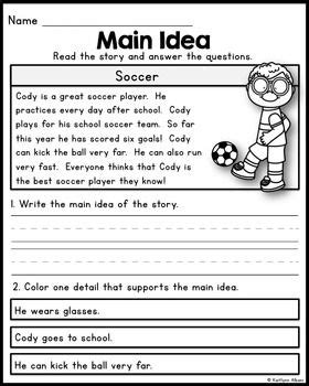 20 Kindergarten Main Idea Worksheets Main Idea 5th Grade Worksheets - Main Idea 5th Grade Worksheets