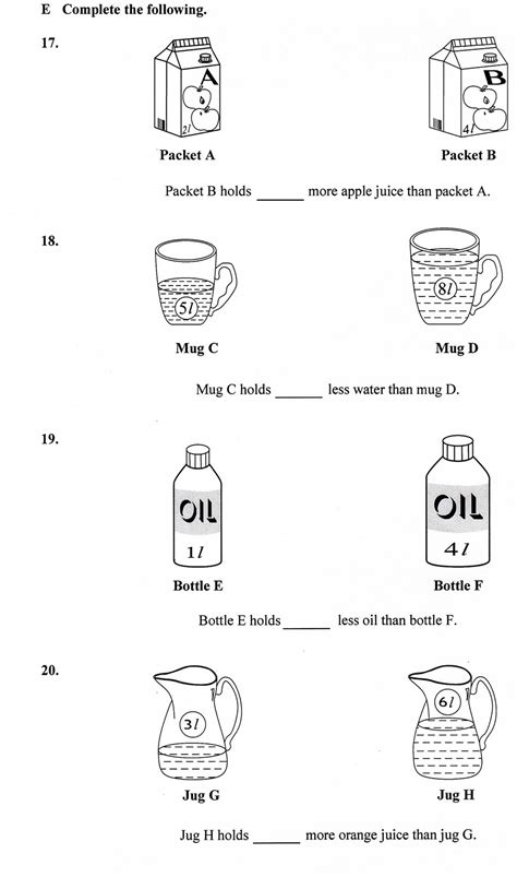 20 Liquid Volume Worksheets Worksheet From Home Volume Worksheet For 4th Grade - Volume Worksheet For 4th Grade