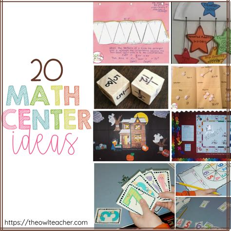 20 Math Center Ideas The Owl Teacher Second Grade Math Centers - Second Grade Math Centers