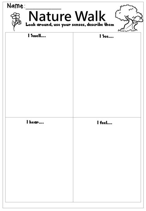 20 Nature Walk Activities For Charting A Course Nature Walk Activity Sheet - Nature Walk Activity Sheet