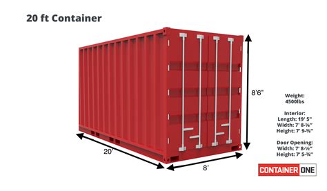 20 Ocean Container Dimensions
