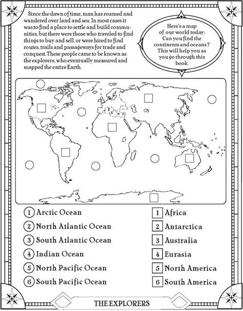 20 Oceans And Continents Worksheets Printable Desalas Template Continents And Oceans Worksheet Printable - Continents And Oceans Worksheet Printable