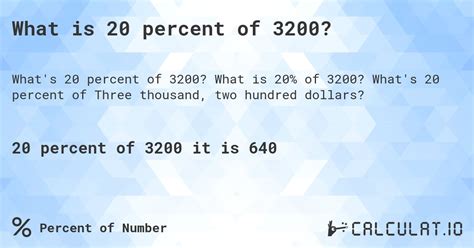 20 Of 3200