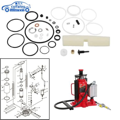 20 or 22 ton Air Bottle Jack Master Repair Kits - Hydraulic …