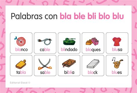 20 Palabras Con Bl