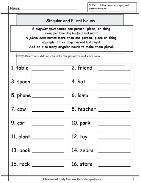 20 Plural Nouns Worksheet 5th Grade Desalas Template Plural Noun Worksheets 2nd Grade - Plural Noun Worksheets 2nd Grade