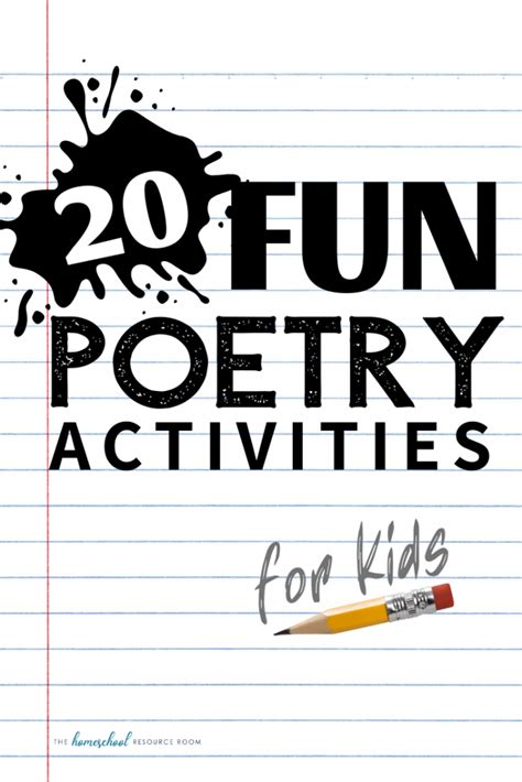 20 Poetry Activities Reading Amp Writing Poetry For Writing Poems With Children - Writing Poems With Children