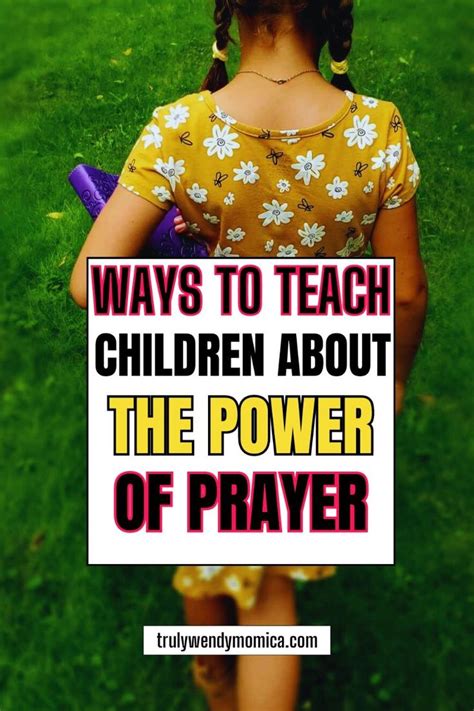 20 Prayer Lessons For Children