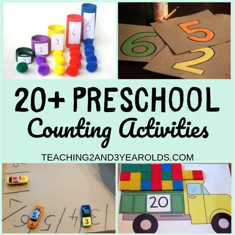 20 Preschool Counting Activities For School And Home Math Counting Activities For Preschool - Math Counting Activities For Preschool