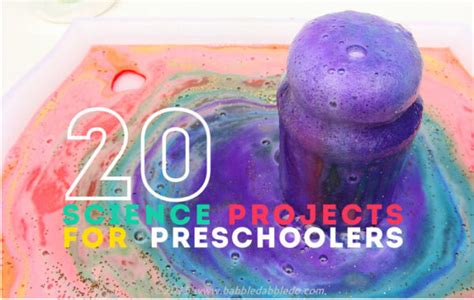 20 Science Projects For Preschoolers Babble Dabble Do Science Art Preschool - Science Art Preschool