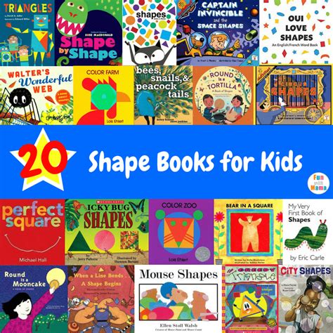 20 Shape Books For Kids Fun With Mama Books About Shapes For Kindergarten - Books About Shapes For Kindergarten
