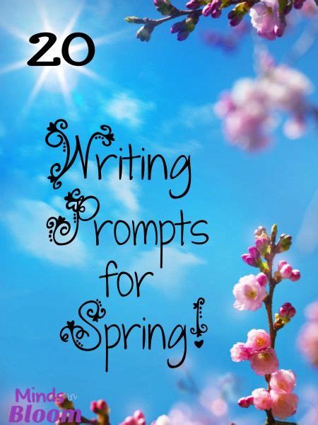 20 Spring Writing Prompts Minds In Bloom Spring Writing Prompts 3rd Grade - Spring Writing Prompts 3rd Grade