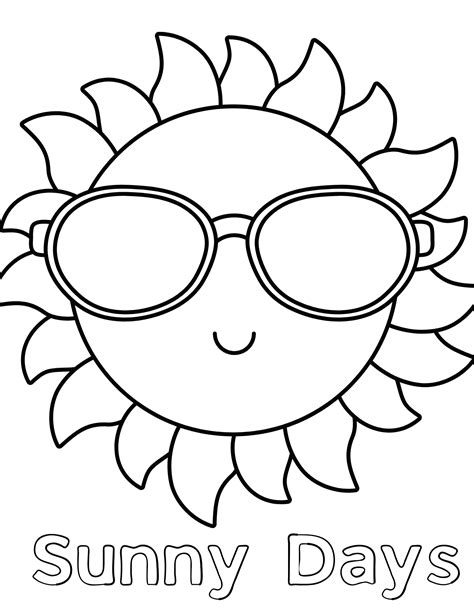20 Sun Coloring Pages Free Pdf Printables Monday Picture Of Sun For Colouring - Picture Of Sun For Colouring