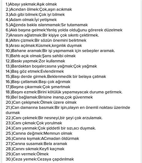 20 Tane Deyim