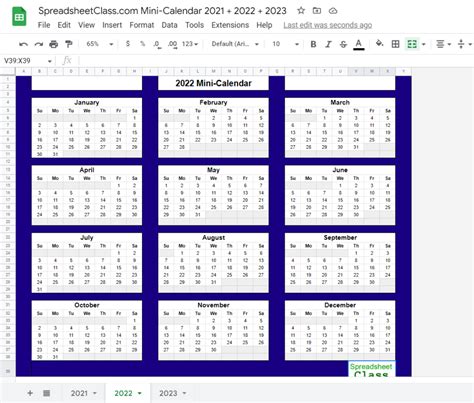 20-21 Calendar - Google Sheets