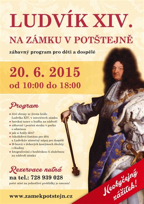 20. června 2015 - Ludvík XIV. na zámku Potštejn