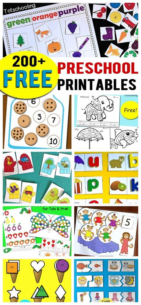 200 Free Kindergarten Activities And Printables Fun Learning Kindergarten Material - Kindergarten Material