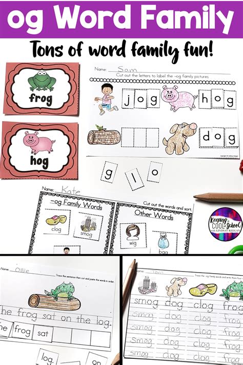 200 Fun Word Family Printables Little Learning Corner Kindergarten Word Families Worksheets - Kindergarten Word Families Worksheets