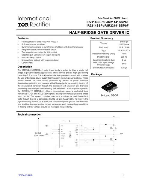 200-V Half-Bridge Driver With Shutdown Input - Farnell