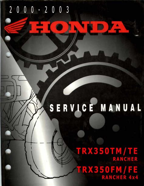 2000 2001 2002 2003 honda trx350 rancher 350 factory service repair workshop manual instant 00 01 02 03. - Bilder und bildersturm im spätmittelalter und in der frühen neuzeit.