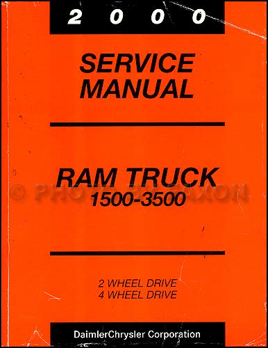 2000 dodge ram truck repair shop manual original 1500 2500 3500. - Nuevos/viejos roles en la gestion educativa.