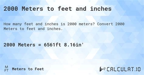 2000 Ft To Meters