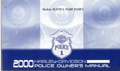 2000 harley davidson police motorcycle owners manual flhtp i flhp flhp i. - Swift 2009 owners manual free download.