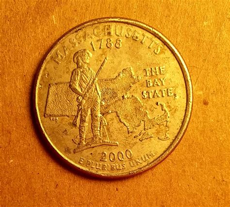 21 thg 3, 2023 ... 2000-? 25C Massachusetts Statehood Quarter — Struck on Five Cent Webbing — MS64 ANACS. 1,163,784,000, 75% Copper. 25% Nickel. 24.26 mm. 5.67 .... 