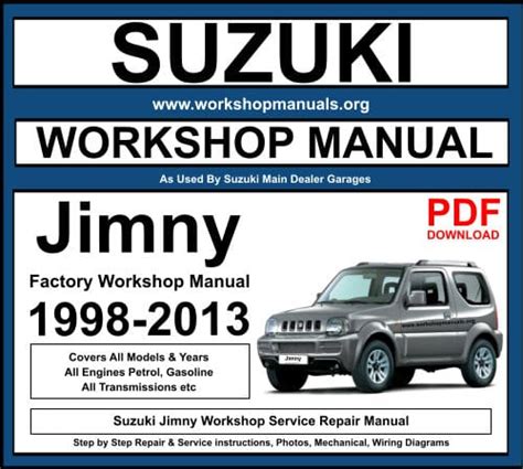 2000 suzuki jimny n413 workshop service repair manual. - Das offizielle handbuch der filefactory von marvel universe.